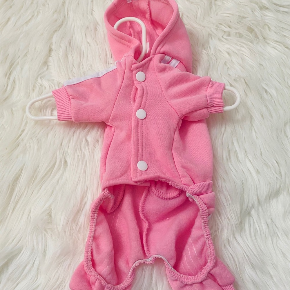 Light pink Adidog Tracksuit Small Dog - Picture 3 of 3